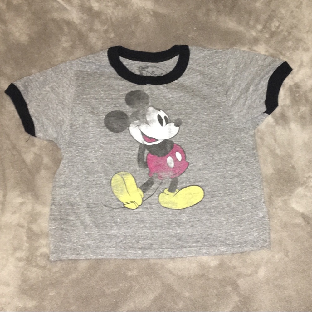 Mickey Mouse crop top tee